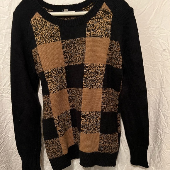 Halogen Sweaters - Oversized checkered sweater for fall